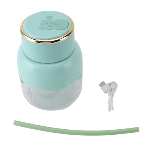 Tragbarer Mixer USB wiederaufladbar 800 ml Personal Blender Cup Elektrik Juicer für Home Office Fitnessstudio Camping Travel Food Grade PC Plastik 11x16 cm (Grün) von Pilipane