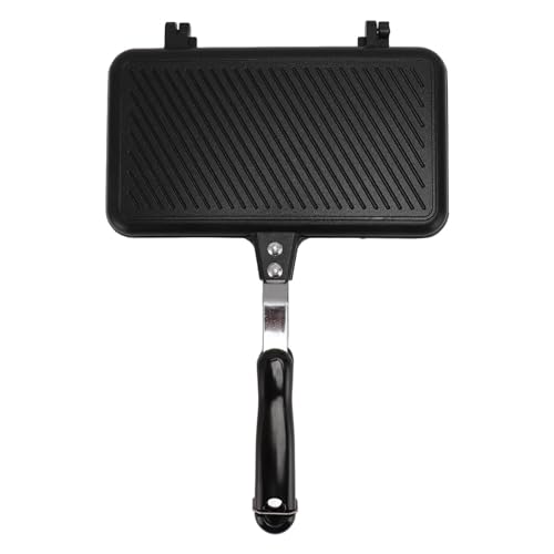 Waffelhersteller Pan Pan Nicht -Schicht -Herd Waffel Pan Tragbares Aluminium Waffelhersteller für Familienfrühstücksbacken (Gelb) von Pilipane