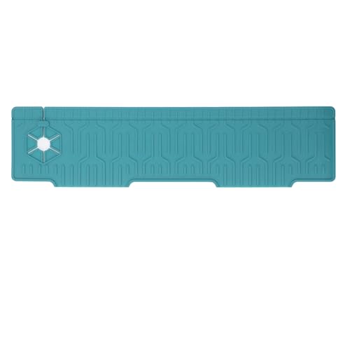 Wasserhahnmatte Silikon doppelseitig wasserfeste verstellbarer Loch -Spritzschutz -Trocknungsmatte für Küchenwaschbecken Wasserhahngriff Tropffänger -Tablett Premium Weiche (-3118240177213) von Pilipane