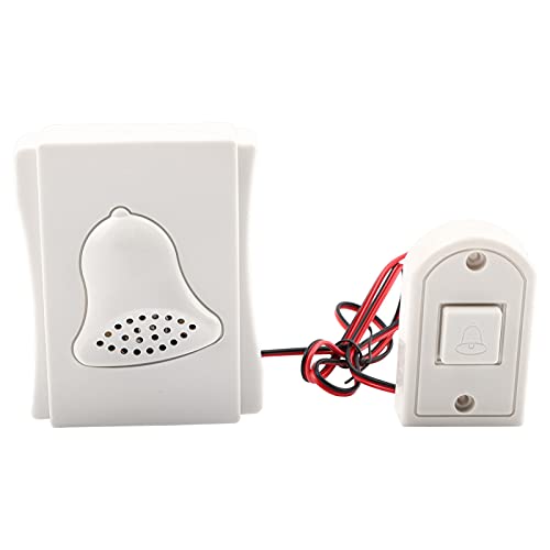 Wired Türklingel Ding Dong Bell Easy Installieren Sie energiesparende elegante Design Clear Sound für Home Office Access Control System ABS Material 1 Meter Kabel von Pilipane