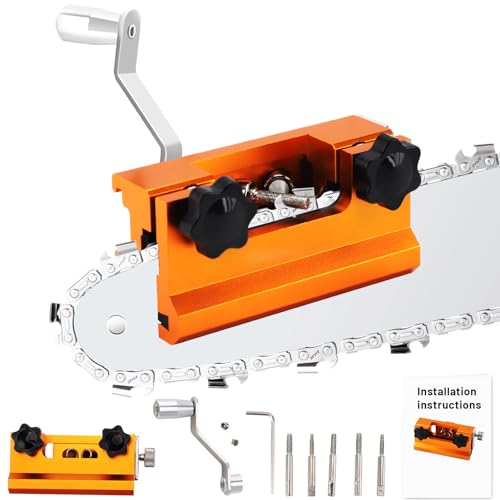 kettenschärfer für kettensägen,Kettensäge Schärfgerät mit 3 Fine Grinding Head,Chainsaw Sharpener,Kettensägenschärfgerät Sets für alle Arten von Kettensägen und Elektrosägen von Pilipane