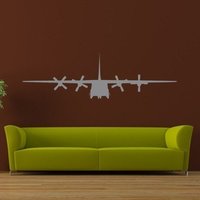 C130 Flugzeug/Großes Vinyl Wandbild Grafik-Wählen Sie Jede Farbe von Pillboxdesigns