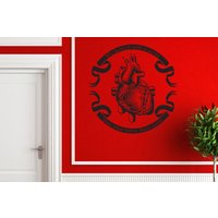 Ewige Liebe Herz Wandtattoo Aus Vinyl-Wählen Sie Jede Farbe von Pillboxdesigns