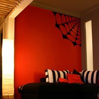 Großes Spinnennetz Vinyl Wand Aufkleber Kunst-Wählen Sie Eine Beliebige Farbe Und Oberfläche von Pillboxdesigns