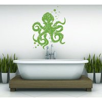Octopus Mania Wandtattoo-Wähle Jede Farbe Und Oberfläche von Pillboxdesigns