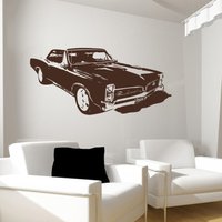 Old School Pontiac Gto Muscle Car Vinyl Wand-Grafik-Wähle Jede Farbe von Pillboxdesigns