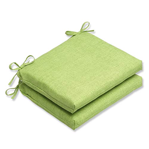 Perfect Pillow Kissen perfekt Indoor/Outdoor Grün strukturiertes Solid Square Sitzkissen, 2er Pack von Pillow Perfect