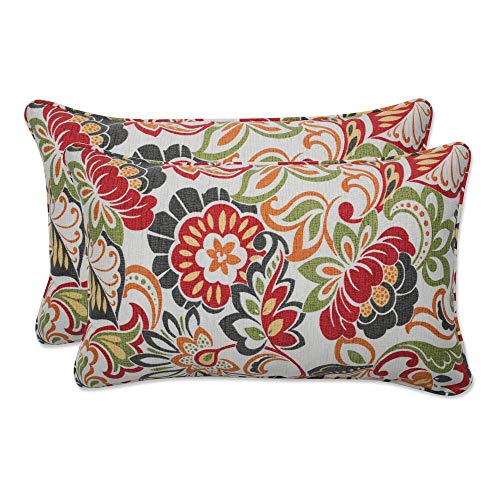 Perfect Pillow Perfekte Kissenbezug Deko bunt Blumen-Design rechteckig Toss Pillows, 2-Pack von Pillow Perfect