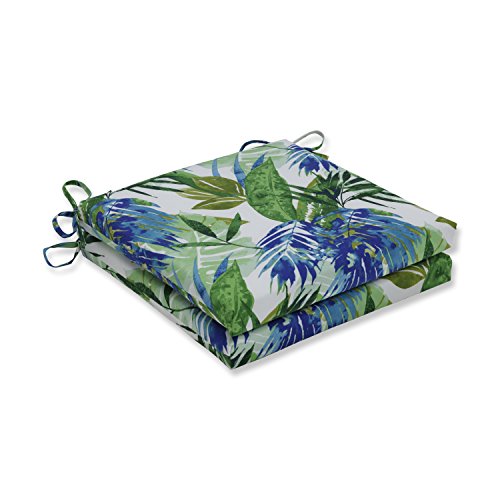 Pillow Perfect 612744 Soleil Sitzkissen-Set, Blau/Grün, Polyester, L X 20 in. W X 3 in. D, 2 von Pillow Perfect
