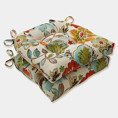 Pillow Perfect Alatriste Stuhlkissen, 44,5 x 41,9 cm, Blumenmuster, elfenbeinfarben von Pillow Perfect