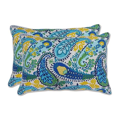 Pillow Perfect Amalia Lendenkissen, übergroß, Paisleyblau, 2 Stück von Pillow Perfect