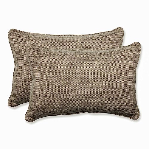 Pillow Perfect Remi-Patina Übergroßes Lendenkissen, 100% Polyester, grau, 24.5" x 16.5" von Pillow Perfect