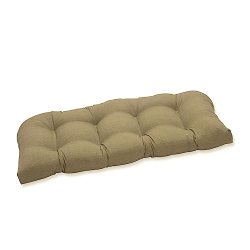 Pillow Perfect Zweisitzer-Kissen für drinnen und draußen, strukturiert, massives Korbgeflecht von Pillow Perfect