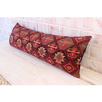 12x38 Kelim Kissenbezug, Muster Kissen, Ethno Bettkissen, Boho Style Langes Dekoratives Bettkissen/P-2709 von Pillow2Go