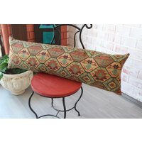 12x40 Baumwollkissen, Kelim Design Lumbar Kissen, Ethno Bettkissen, Boho Bettkissen/P-2376 von Pillow2Go