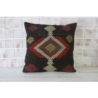 18x18 Kelim Kissenbezug, Ethno Boho Vintage Kissen, Dekokissen/P-2493 von Pillow2Go