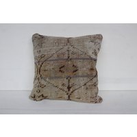 Beige Teppich Kissen, Kissenbezug, Ethno Boho Style Kissen/P-2204 16x16 von Pillow2Go