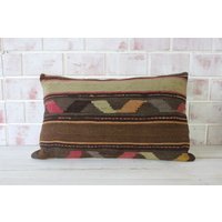 Ethno Kelim Kissen, Kissenbezug, Boho Besticktes Kissen/P-2157 20x20 Ih von Pillow2Go