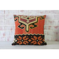 Vintage Kelim Kissen, Ethno 18x18 20x20 Kissenbezug, 22x22 Boho Kissen/P-2493 von Pillow2Go