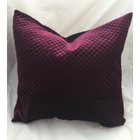 Home Decorplum Samt Kissenbezug - Lila Kissen Samtkissen Pflaumen Dekoratives Mehrere Größen Maroon von PillowGalorie