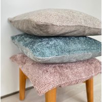 Dusty Türkis Boucle Kissenbezug, Weicher Und Geschwollener Kissenbezug 20x20, 22x22, 24x24, 26x26 von PillowOasis