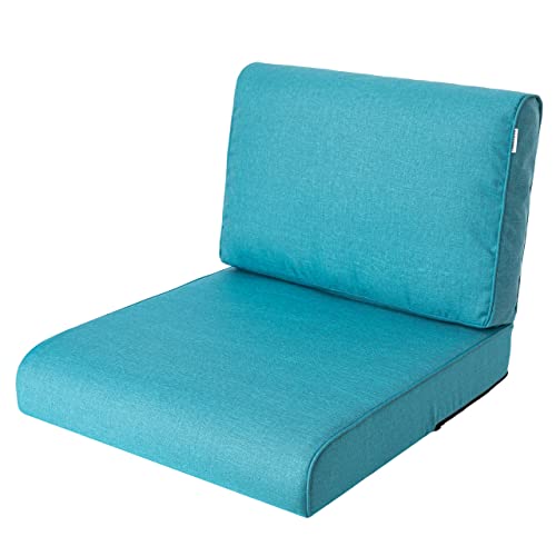 PillowPrim, Stulhkissen, Kissen für Rattansessel, Outdoor, Auflage, Palettenkissen, Sitzkissen, Rattanmöbel, Blau, 50 x 50 cm von PillowPrim