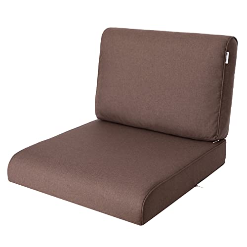 PillowPrim, Stulhkissen, Kissen für Rattansessel, Outdoor, Auflage, Palettenkissen, Sitzkissen, Rattanmöbel, Braun, 50 x 50 cm von PillowPrim