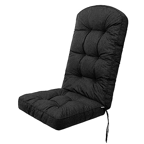 PillowPrim Gartenmöbel Kissen, für Stuhle oder Liege, Balkon, Outdoor, Liegenauflage, Polster, Sofa, rutschfeste Schicht, Schwarz, 145 x 56 x 10 cm von PillowPrim