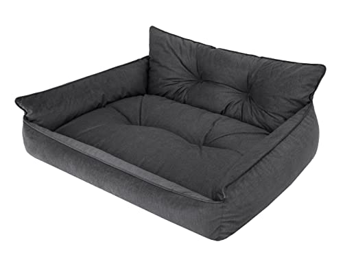 PillowPrim Hundebett Haustierbett Liegen Hundekissen Gesteppt Bett Hundeliege Hundematratze Sofa Tierbett Hundesofa Matratze, L - 64 x 49 cm, Graphit Fancy PillowPrim Hundebett Haustierbett Liegen Hundekissen Gesteppt Bett Hundeliege Hundematratze Sofa Tierbett Hundesofa Matratze, L - 64 x 49 cm, Graphit Fancy von PillowPrim