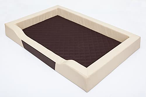 PillowPrim Hundebett Hundeschlafplatz Hundesofa Hundekissen Ruheplatz Hundematratze Hundehütte Hundeplatz Hundekorb Liegekissen 93x62 cm von PillowPrim