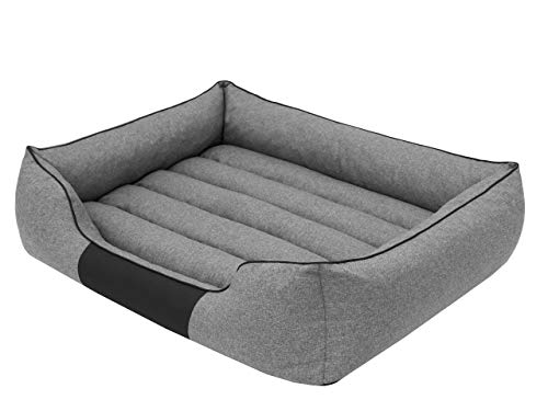 PillowPrim Hundebett Hundesofa Hundekissen Hundekorb Hundecouch Tierbett Weich Haustierbett Größe L -60x50 cm von PillowPrim