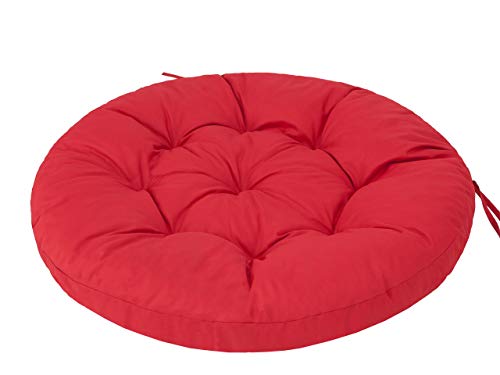 PillowPrim Schaukelkissen Kissen für Hängeschaukel von typ Storchennest, Schaukelauflagen Schaukelpolster Schaukelkissen Hängeschaukel Hängenest Ruhe Freizeit Rot ​92x92 cm von PillowPrim