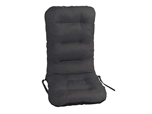 PillowPrim Sitzkissen für Gartenstühle – Palettenkissen – Für Outdoorfans & Gartenfreunde – Bequemer Sitzkomfort – Robust, Graphit, 48x48x75 cm von PillowPrim