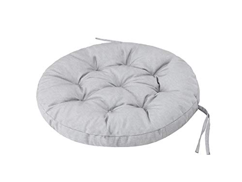 PillowPrim Schaukelkissen Kissen für Hängeschaukel von typ Storchennest, Schaukelauflagen Schaukelpolster Schaukelkissen Hängeschaukel Hängenest Ruhe Freizeit Asche 92x92 cm von PillowPrim