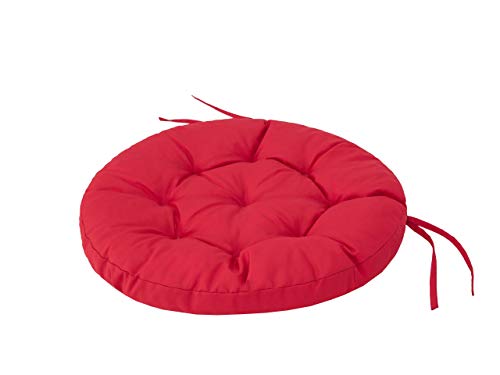 PillowPrim Schaukelkissen Kissen für Hängeschaukel von typ Storchennest, Schaukelauflagen Schaukelpolster Schaukelkissen Hängeschaukel Hängenest Ruhe Freizeit Rot ​65x65 cm von PillowPrim