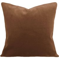 Brauner Samt Kissenbezug Plüsch Dekokissen von PillowTimeGirls