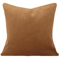 Kamel Samt Kissenbezug Schickes Neutrales Dekokissen von PillowTimeGirls