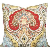 Kravet Latika Floral Medaillon Kissenbezug Leinen Damast Akzent von PillowTimeGirls