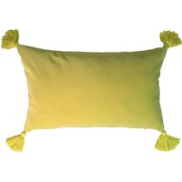 Chartreuse Gelb Lendenkissenbezug Mit Quaste, Luxus Samt Dekorative Kissenbezug, 12 "x 50" Dekokissen Fall von PillowbyArastaDesign