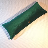 Smaragdgrüne Lange Lendenkissen-Abdeckung, Luxus-Cord-Samt-Körper-Kissen-Abdeckung Für Bett, 45 cm X 36 von PillowbyArastaDesign