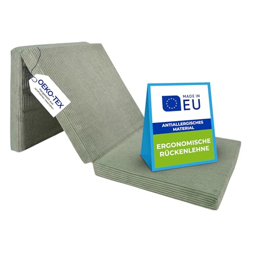 Pillows24 – Klappmatratze 195x75x15 cm mit abnehmbarem Bezug & Tragegriffen | Gästematratze klappbar | Oeko-TEX | Faltbare Matratze/Faltmatratze für Gäste, Kinder oder Reisen | Grün Pillows24 – Klappmatratze 195x75x15 cm mit abnehmbarem Bezug & Tragegriffen | Gästematratze klappbar | Oeko-TEX | Faltbare Matratze/Faltmatratze für Gäste, Kinder oder Reisen | Grün von Pillows24