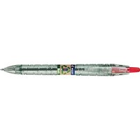 PILOT Kugelschreiber B2P „Bottle 2 Pen“ ECOBALL transparent/grün, Schreibfarbe: rot, 1 St. von Pilot