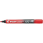 Pilot Super Grip 100 Permanentmarker Fein Rundspitze 1 mm Rot Nein von Pilot