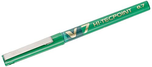 Pilot V7 Hi Tecpoint Tintenroller mit flüssiger Tinte Einzelbett grün von PILOT