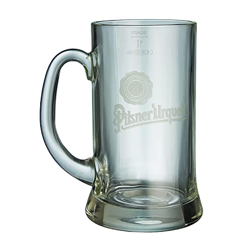 Pilsner Urquell 1 Stück 1l Maßkrug Glas Bierglas Humpen Seidel Maß Tschechien von Pilsner Urquell