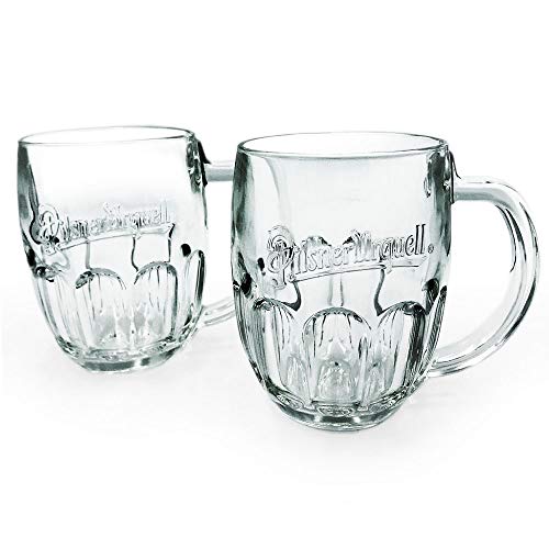 Pilsner Urquell Beer Mugs Set Of 2 Pieces Pint, 0.5 Litre Lined by Pilsner Urquell von Pilsner Urquell