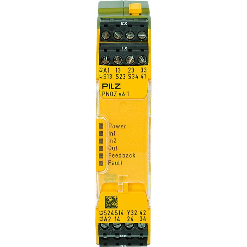 PILZ PNOZ s6.1 24VDC 3 n/o 1 n/c Schaltgeräte P/N: 750126 Sicherheitsrelais von Pilz