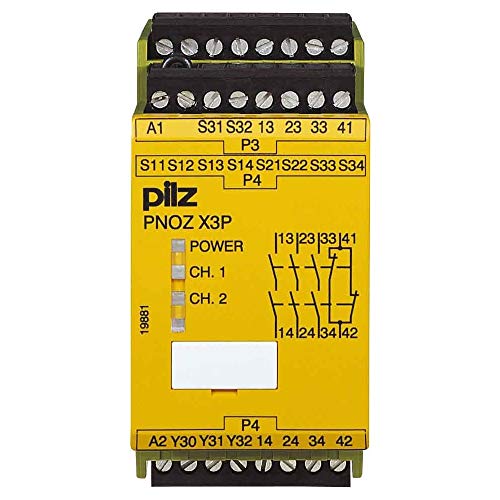 PILZ Sicherheitsschaltgerät PNOZ X3P C 24VDC 24VAC 3n/o 1n/c 1so 3 Schließer, 1 Öffner (B x H x T PILZ Sicherheitsschaltgerät PNOZ X3P C 24VDC 24VAC 3n/o 1n/c 1so 3 Schließer, 1 Öffner (B x H x T von Pilz