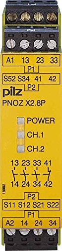 PILZ Sicherheitsschaltgerät PNOZ X2.8P 24-240VAC/DC 3n/o 1n/c 3 Schließer, 1 Öffner (B x H x T) 2 PILZ Sicherheitsschaltgerät PNOZ X2.8P 24-240VAC/DC 3n/o 1n/c 3 Schließer, 1 Öffner (B x H x T) 2 von Pilz