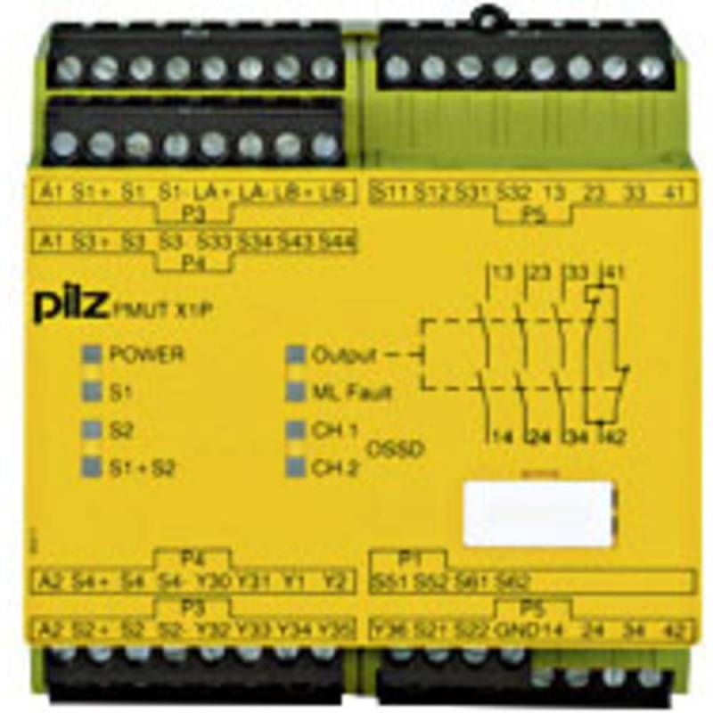 Pilz Sicherheitsschaltgerät Pmut X1 P 24 Vdc überwachungsgerät Industriesensoren B-Ware von Pilz